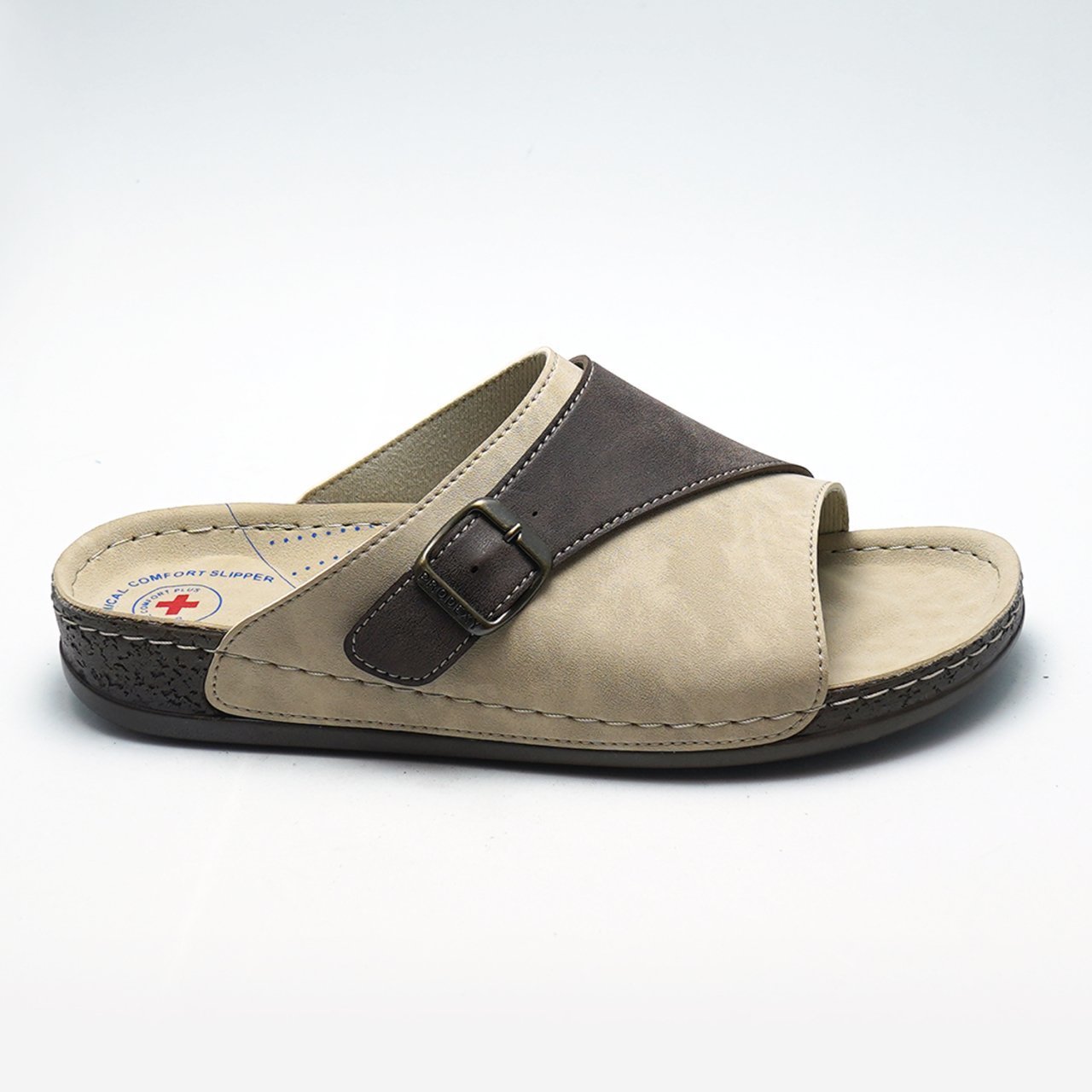 Prodexy Erkek Tabanı Değişebilir Tam Anatomik Günlük Terlik 40 - Krem