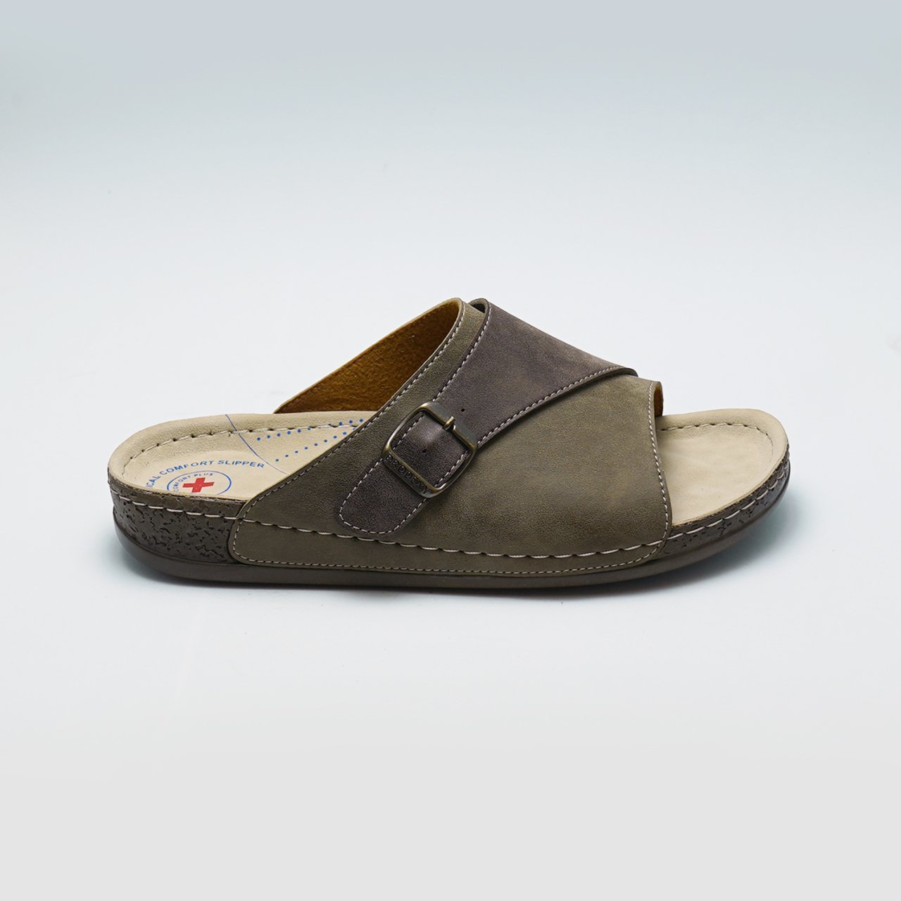 Prodexy Erkek Tabanı Değişebilir Tam Anatomik Günlük Terlik 41 - Sütlü Kahverengi