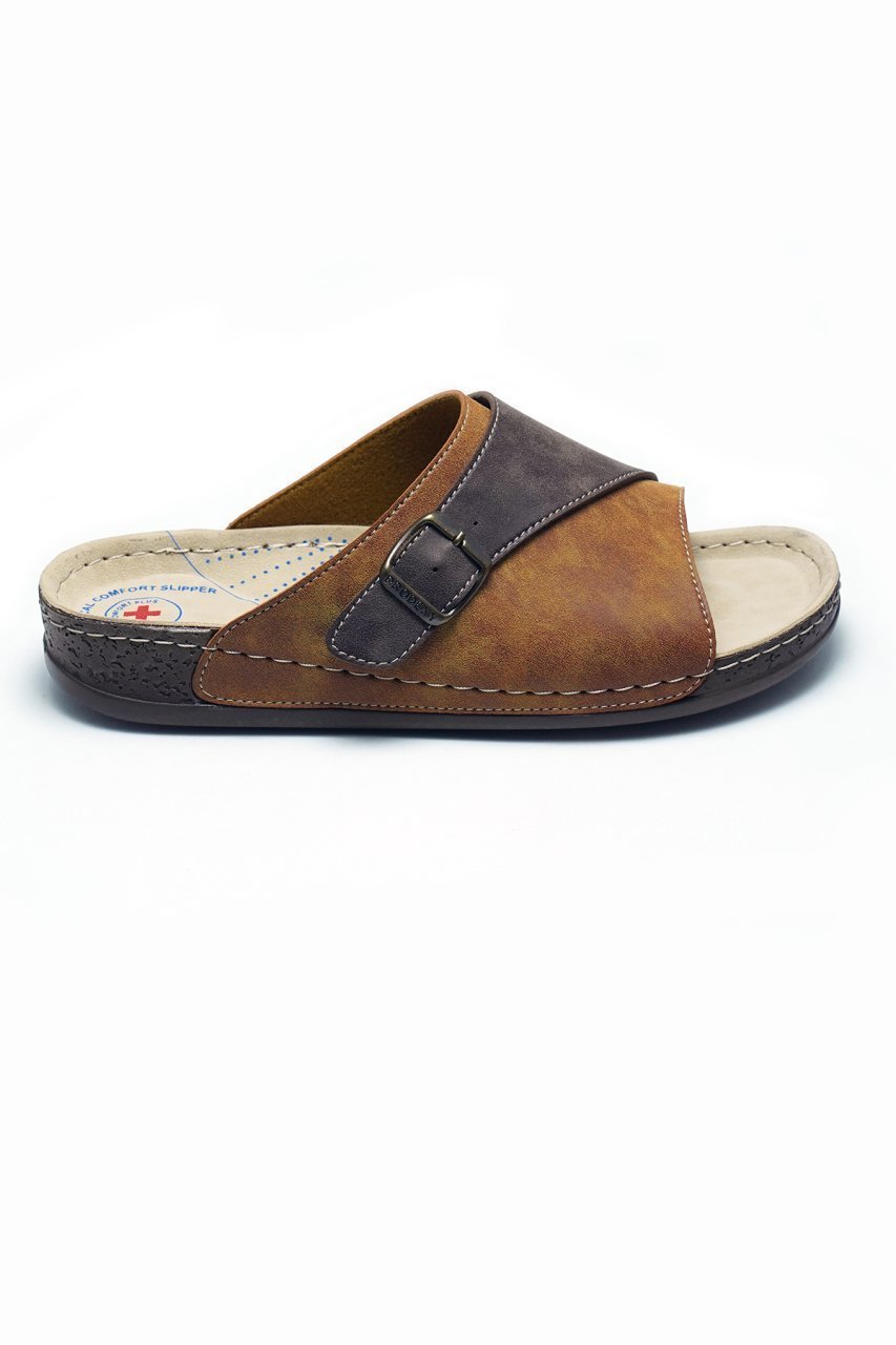 Prodexy Erkek Tabanı Değişebilir Tam Anatomik Günlük Terlik 43 - Taba