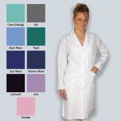 Klasik Yaka Uzun Kol Uzun Boy Bayan Önlük