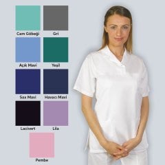 T-Shirt Yaka Bayan Forma Üst