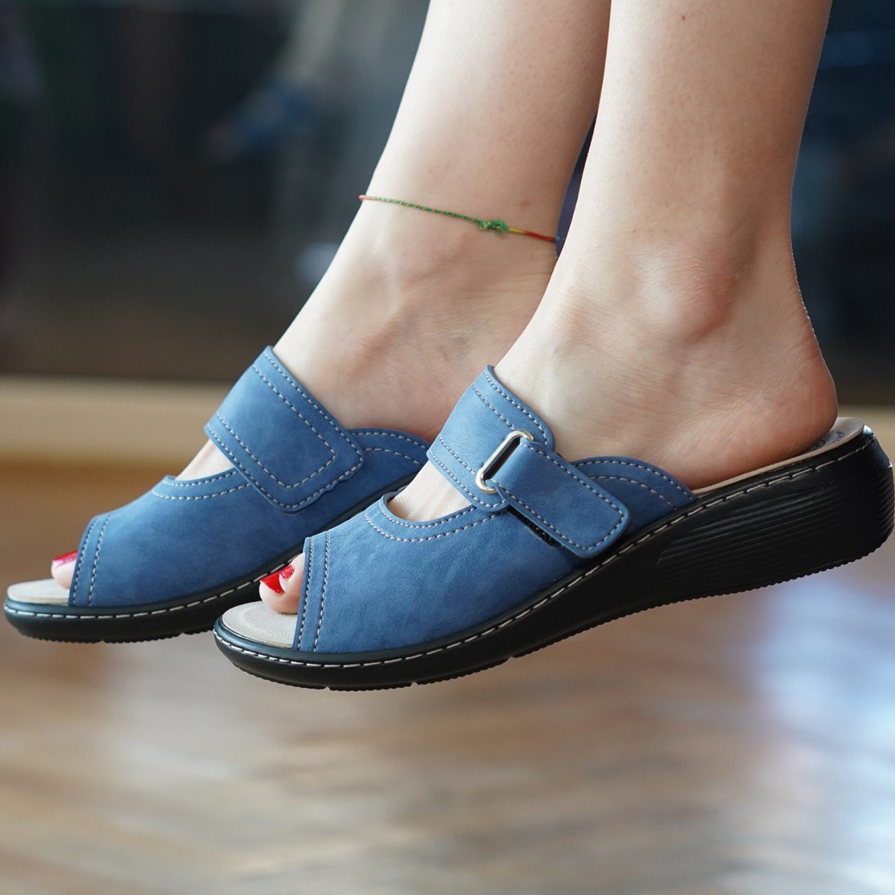 Prodexy Kadın İç Tabanlığı Değişebilir Tam Anatomik Günlük Terlik 38 - Mavi