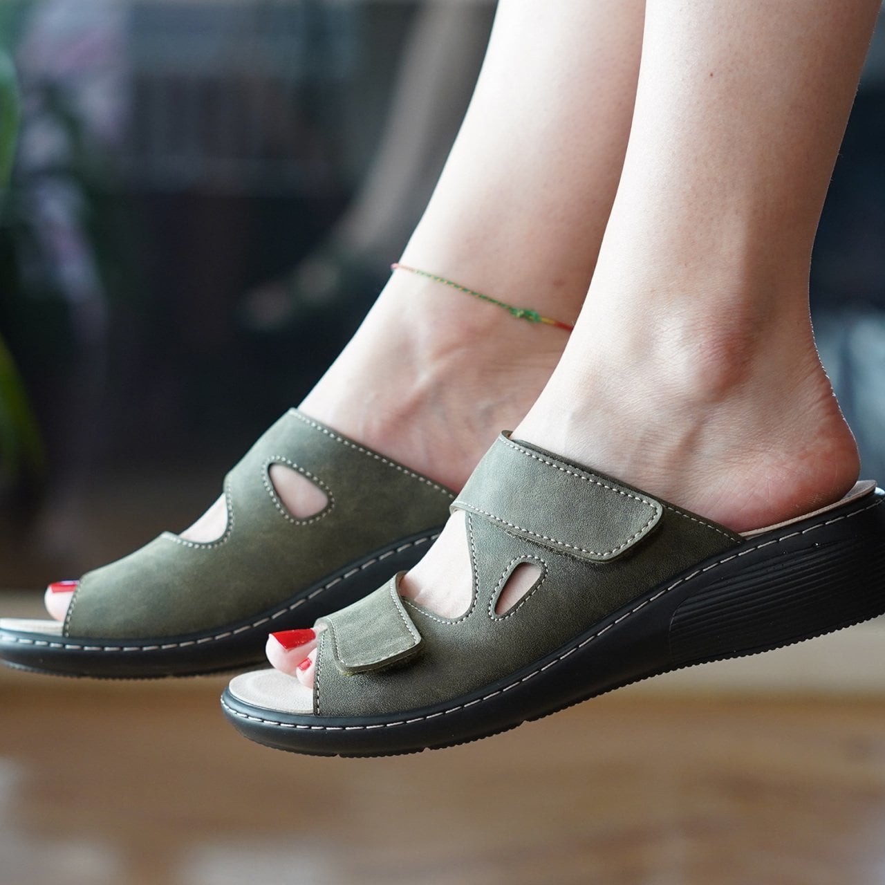 Prodexy Kadın İç Tabanlığı Değişebilir Tam Anatomik Günlük Terlik 35 - Yeşil