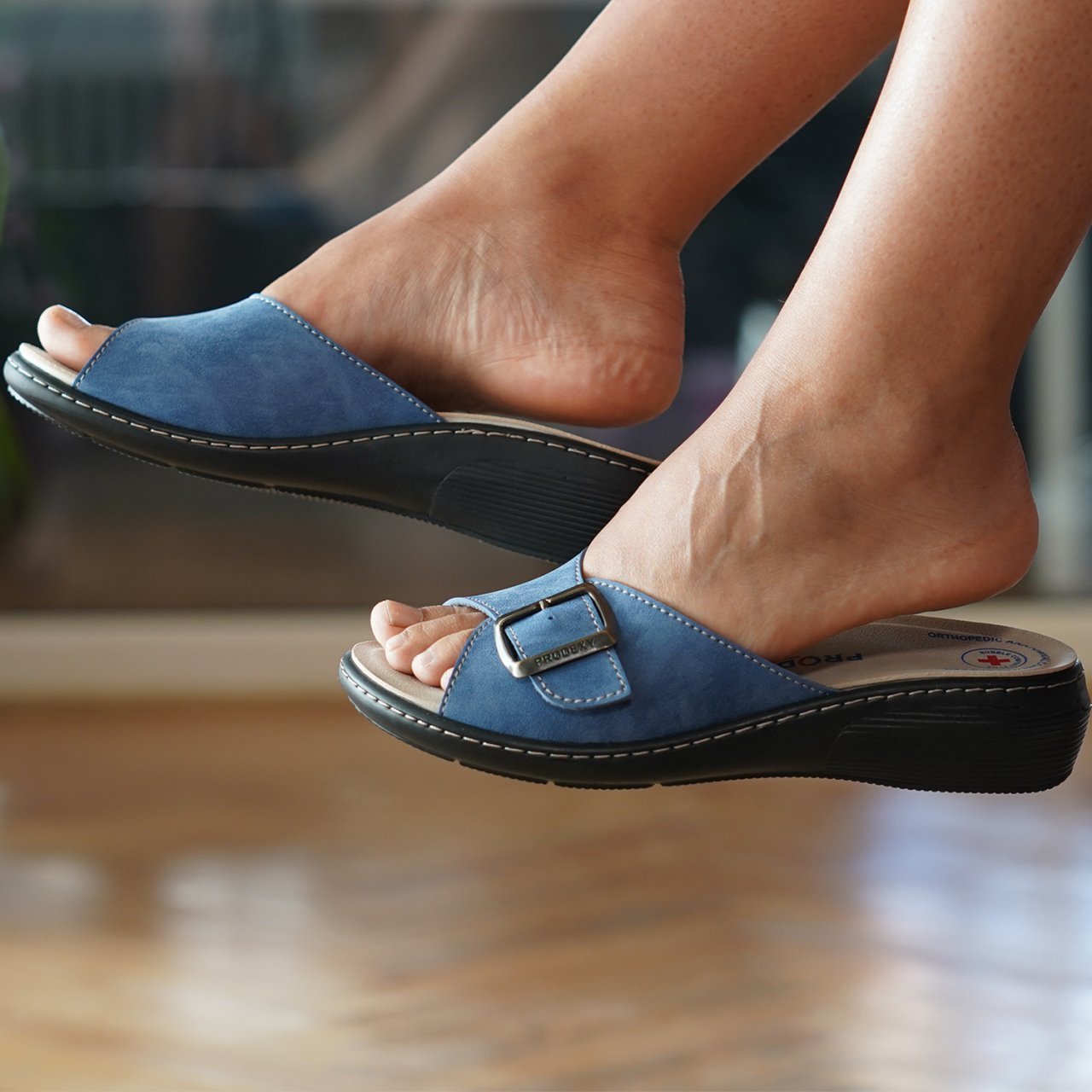 Prodexy Kadın İç Tabanlığı Değişebilir Tam Anatomik Günlük Terlik 35 - Mavi