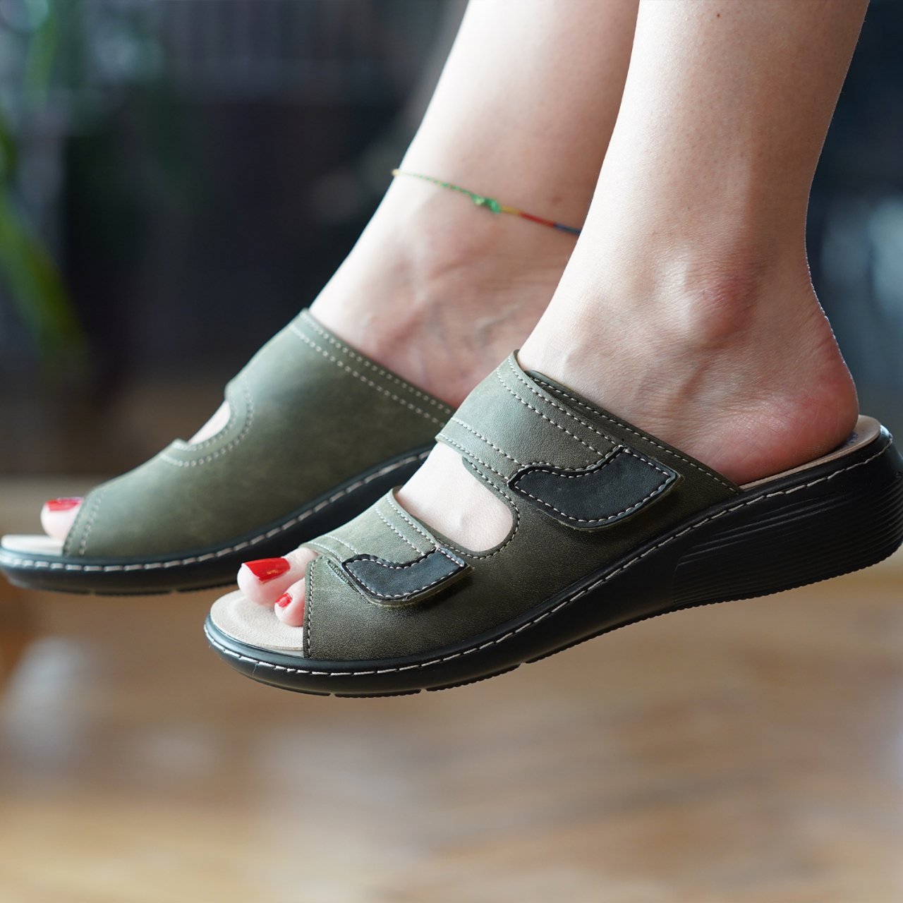 Prodexy Kadın İç Tabanlığı Değişebilir Tam Anatomik Günlük Terlik 36 - Yeşil