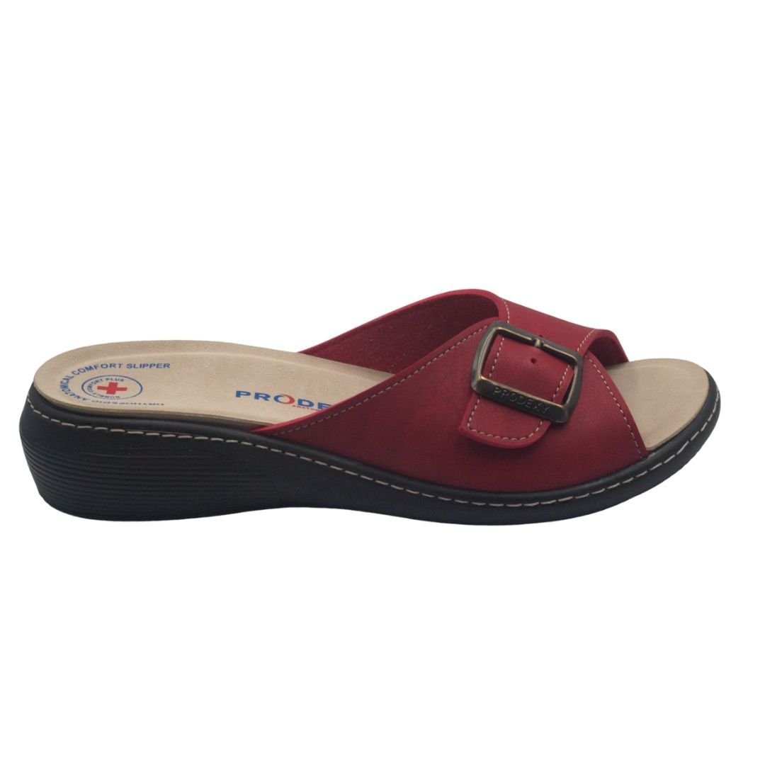 Prodexy Kadın İç Tabanlığı Değişebilir Tam Anatomik Günlük Terlik 35 - Kırmızı