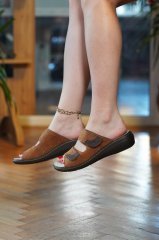 Prodexy Kadın İç Tabanlığı Değişebilir Tam Anatomik Günlük Terlik 40 - Taba